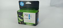 Картридж струйный HP 712 3ED77A голубой (оригинал)