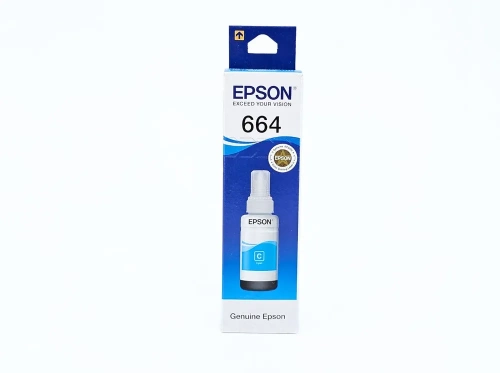 Чернила Epson 664 С13T66424A голубые (оригинал)
