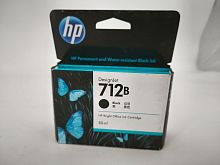 Картридж струйный HP 712 3ED29A черный (оригинал)