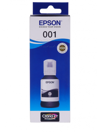 Чернила Epson 001 C13T03Y198 черные (оригинал)
